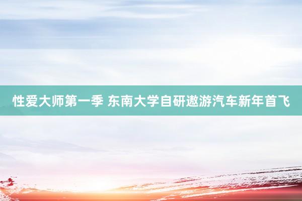 性爱大师第一季 东南大学自研遨游汽车新年首飞
