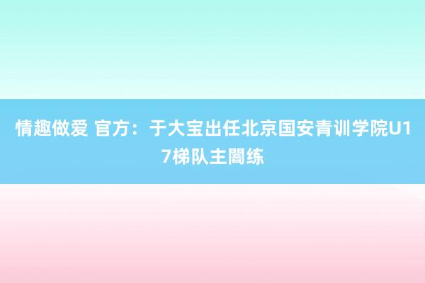 情趣做爱 官方：于大宝出任北京国安青训学院U17梯队主闇练