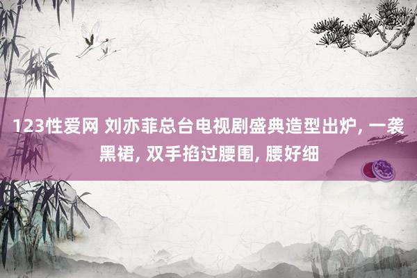 123性爱网 刘亦菲总台电视剧盛典造型出炉， 一袭黑裙， 双手掐过腰围， 腰好细