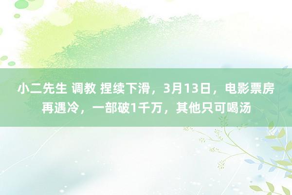 小二先生 调教 捏续下滑，3月13日，电影票房再遇冷，一部破1千万，其他只可喝汤