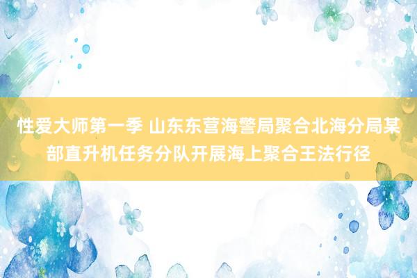 性爱大师第一季 山东东营海警局聚合北海分局某部直升机任务分队开展海上聚合王法行径