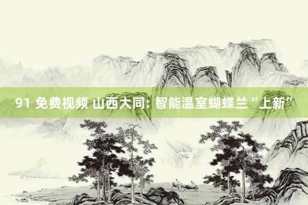 91 免费视频 山西大同: 智能温室蝴蝶兰“上新”