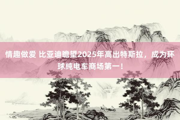 情趣做爱 比亚迪瞻望2025年高出特斯拉，成为环球纯电车商场第一！