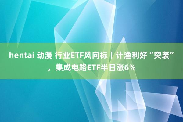 hentai 动漫 行业ETF风向标丨计渔利好“突袭”，集成电路ETF半日涨6%