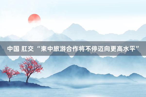 中国 肛交 “柬中旅游合作将不停迈向更高水平”