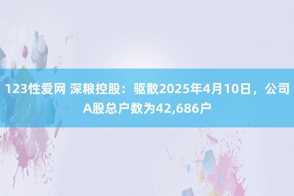 123性爱网 深粮控股：驱散2025年4月10日，公司A股总户数为42，686户