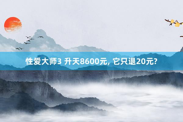 性爱大师3 升天8600元， 它只退20元?