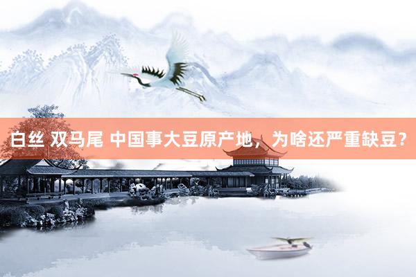 白丝 双马尾 中国事大豆原产地，为啥还严重缺豆？