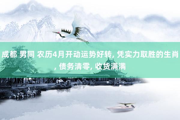 成都 男同 农历4月开动运势好转, 凭实力取胜的生肖, 债务清零, 收货满满